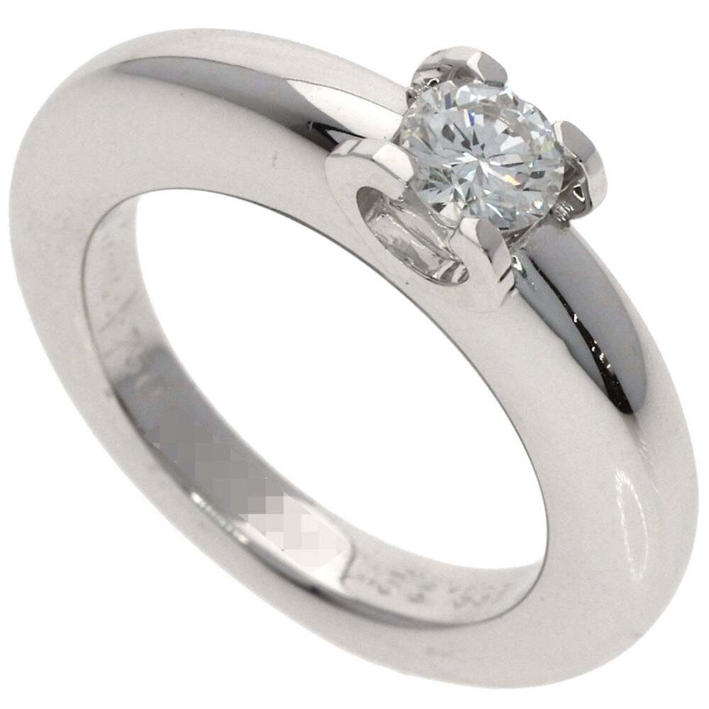 CARTIER Authentic 18k Silver Diamond Ring #45